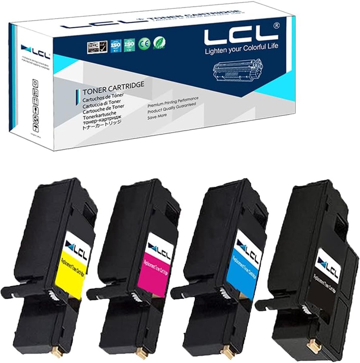Tonercartridge Set - Printer Toner - Kantoorprinten - Hoge Afdrukefficiëntie - 24 x 6 x 6 cm