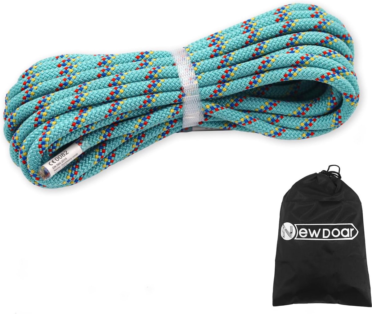 Klimtouw - Accessoire koord - Bergbeklimmen - Hoge sterkte 14KN - 8 mm 10 meter - Blauw