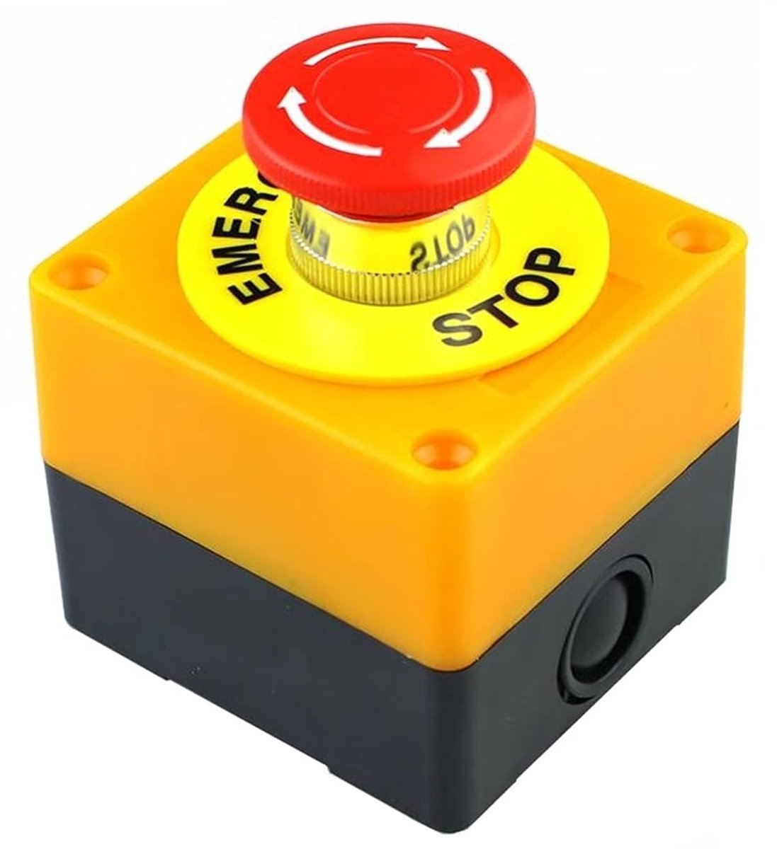 Noodstop Schakelaar - Drukknop Schakelaar - Industriële Controle - DPST Contacttype - 71 x 64mm - Rood