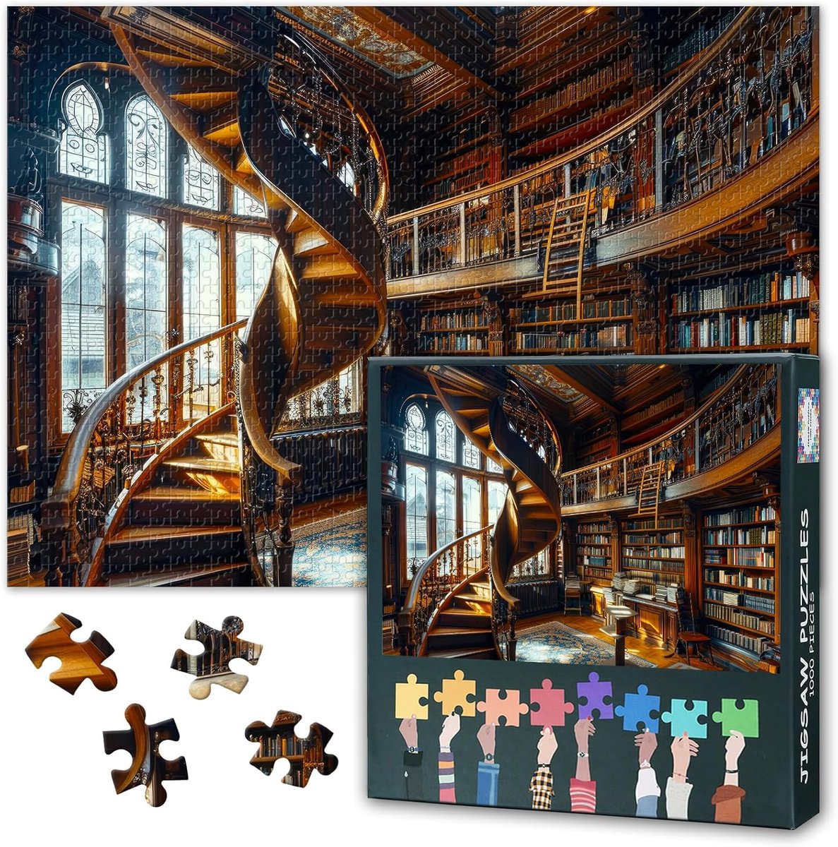 Legpuzzel 1000 stukjes - Uitdagende puzzel - Ontspannend tijdverdrijf - Verfijnd design - 50 x 70 cm