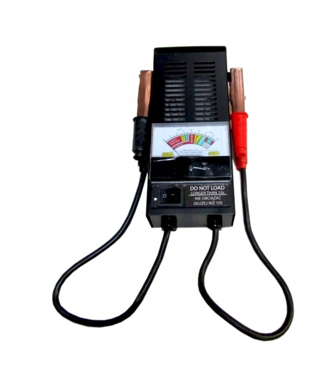 FORSAGE F-8310 Serie - Analoge Mobiele Accutester - 6V/12V - Kleurgecodeerde Meter - Isolatorklemmen