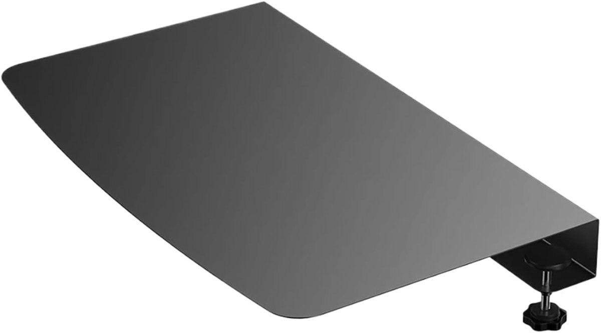 Bureau Verlengstuk - Werkplek Uitbreiding - Extra Werkruimte - L-vormig Ontwerp - Tot 3.5cm Klem