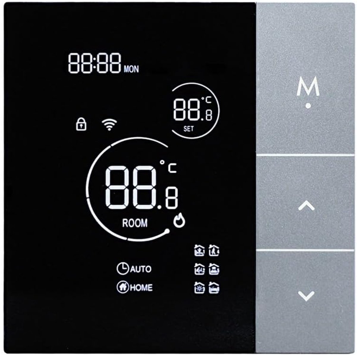 Slimme Thermostaat - Vloerverwarming Controle - Energie Besparen - App Bediening - 10x10x7 cm - Wit