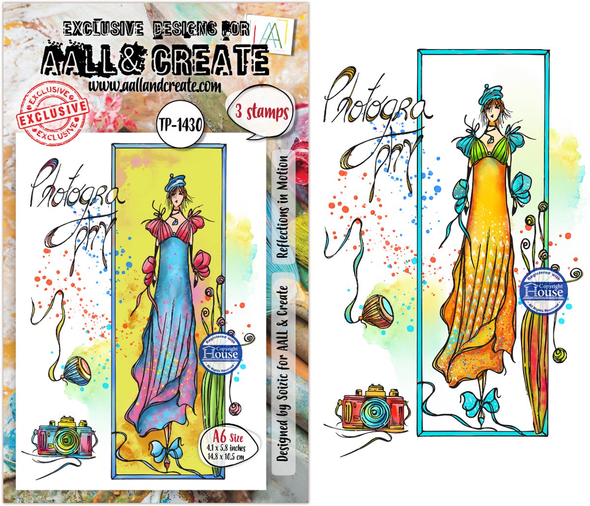 Aall & Create clearstamp A6 - Reflections in motion