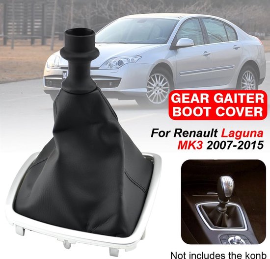 Versnellingspook Leer - Schakelpook Overig - Auto Interieur - Perfecte Pasvorm - 6 Snelheid - Zwart — afbeelding 5