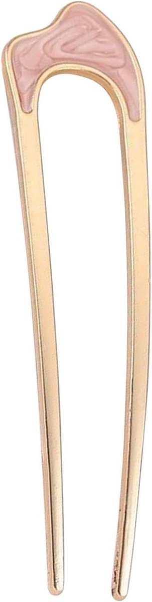 U-vormige haarspeld - Metalen haaraccessoire - Kapsels maken - Vintage design - 11 cm lengte