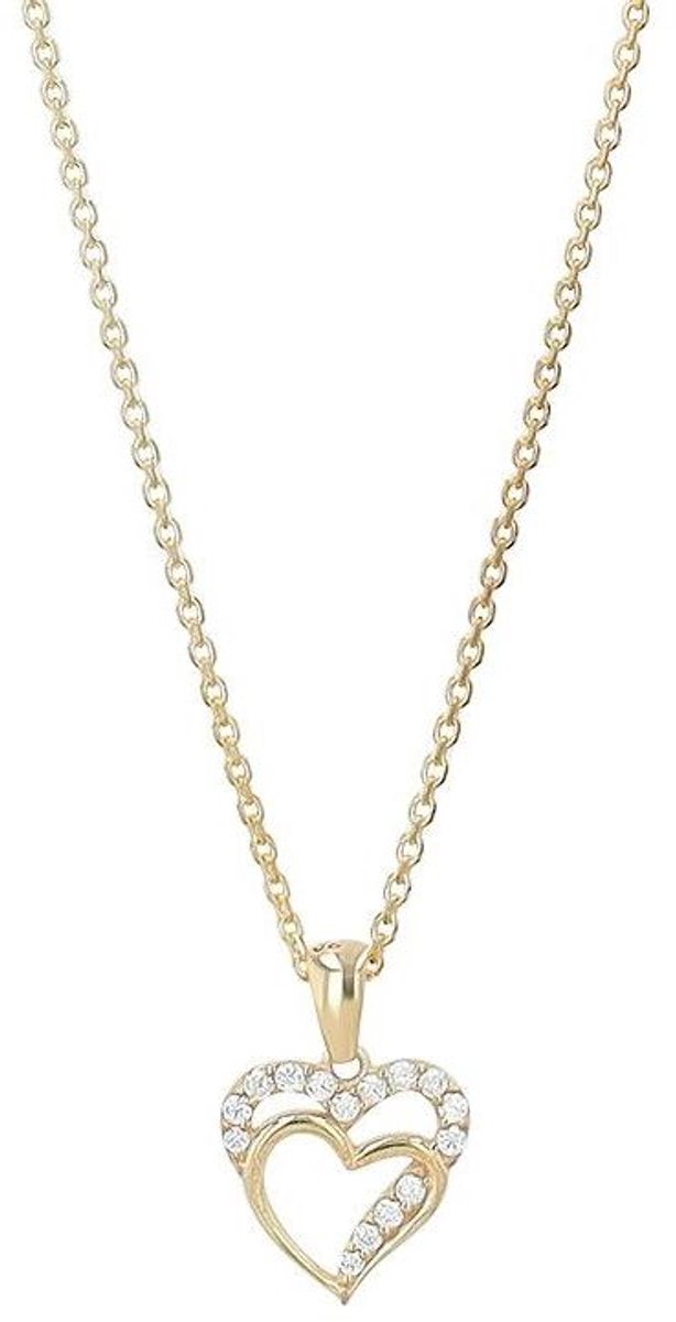 AKZENT Akzent damesketting met hanger "Mirja" aus 925 Sterlingzilver, gerhodineerd, langlebig