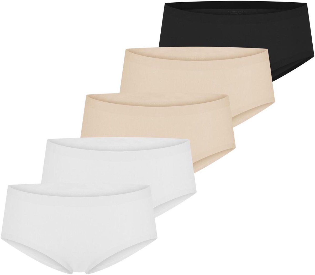 Schiesser Dames slip / onderbroek 5 pack Invisible Cotton