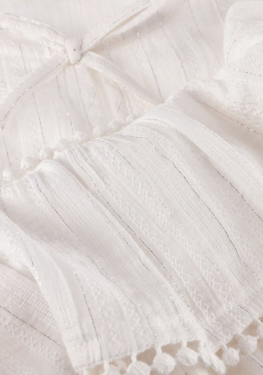 Ai&Ko Brecht Lurex Co 503 G Meisjes - Jurk - Wit - Maat 164