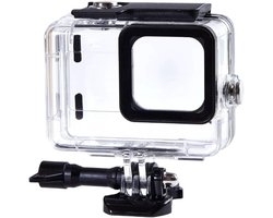 Waterdichte behuizing voor GoPro Hero 13/12/11/10/9, beschermende behuizing voor duiken onder water, lensframe van aluminiumlegering, transparant, hoogglanzend camera-accessoire.