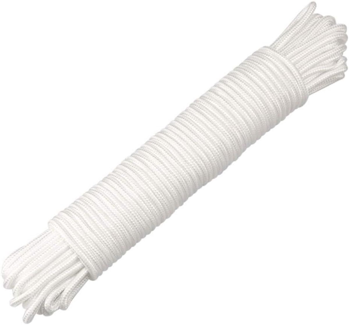 Paracord touw - Nylon touw klimtouw - Kamperen tuinieren - Sterk duurzaam 550lb - 30m 6mm dik - Wit