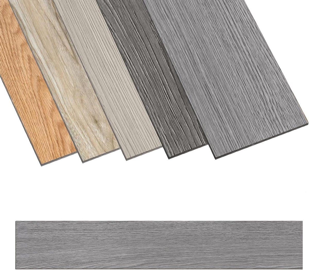 PVC vloerbedekking - Vinyl laminaat planken - Waterdichte vloer - Zelfklevend leggen - 91x