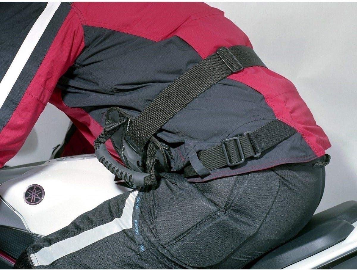 Motorfiets Handvat - Passagiersgordel - Comfortabel Reizen - Verstelbaar Dubbel Systeem - 15 x 10 x 10 cm - Zwart