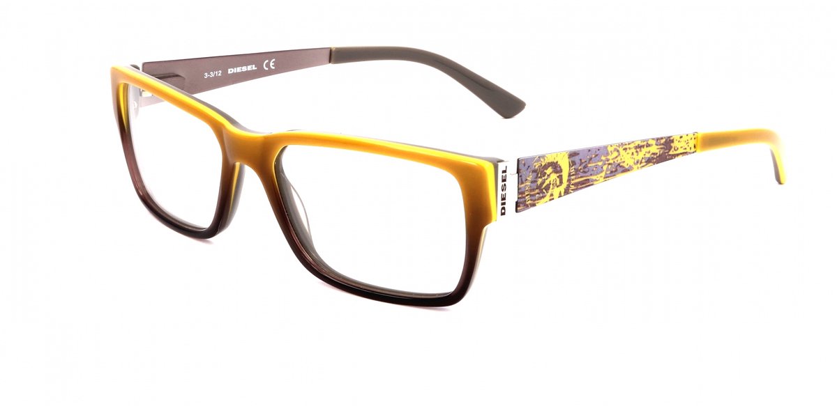 Heren Brillenframe Diesel DL5027-041-53 ø 53 mm Geel