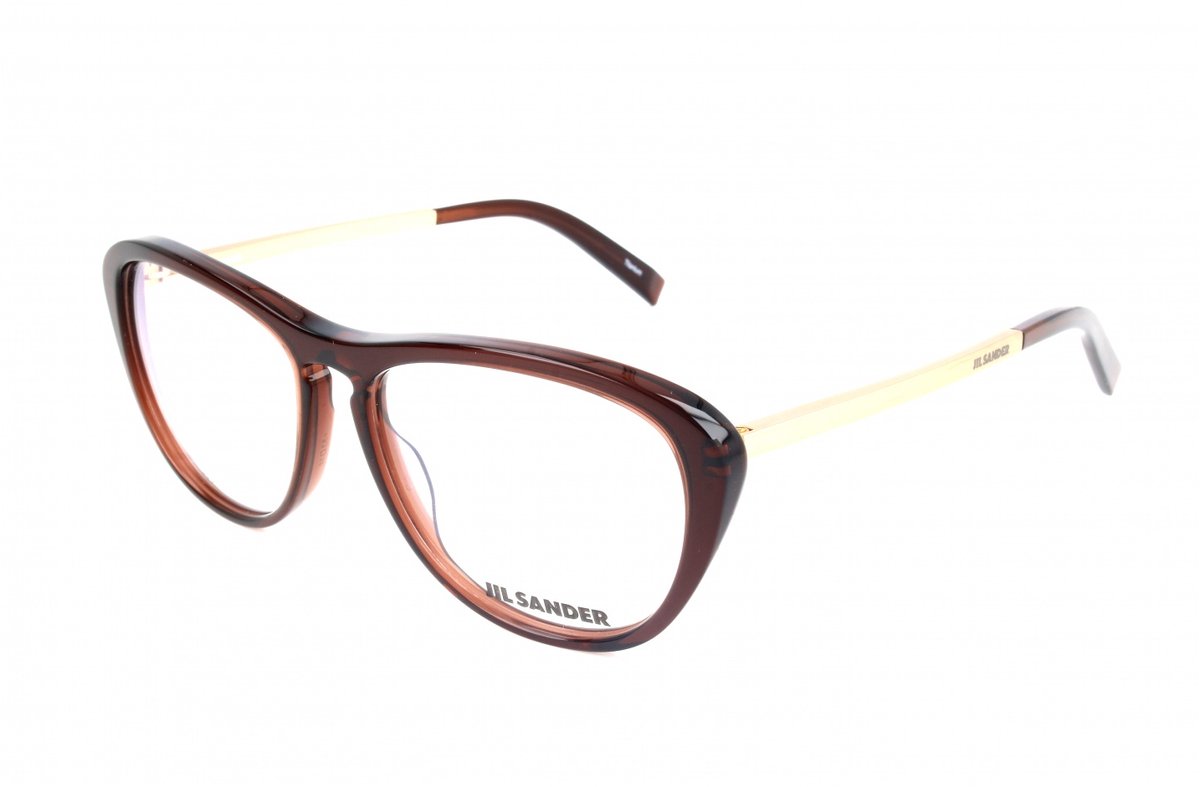 Jil Sander J4013 Brown/gold 53/14/140 WOMAN Brilmonturen