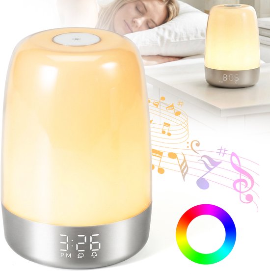 YONO Wake Up Light - Slaapwekker - Nachtlamp - Lichtwekker met Natuurlijke Geluiden - Digitale Wekker Slaapkamer van Yono. — afbeelding 2