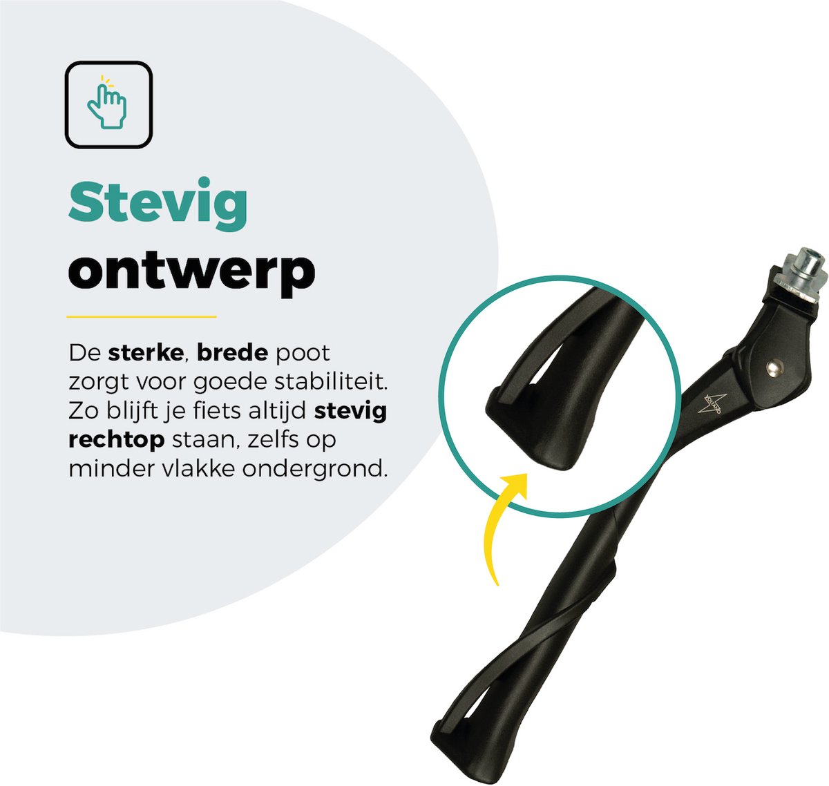 Voltano Verstelbare Fiets Standaard 24–28 Inch – Aluminium – Inclusief Montage – Geschikt voor E-bike & Stadsfiets - 18MM Middenmontage – foto 5
