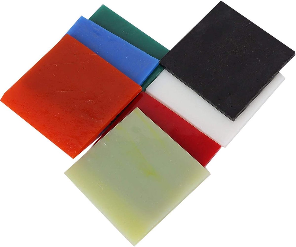 7 Kleuren Vierkante Glasplaten voor Fusing Glas, Microwave Oven en DIY Sieraden Maken