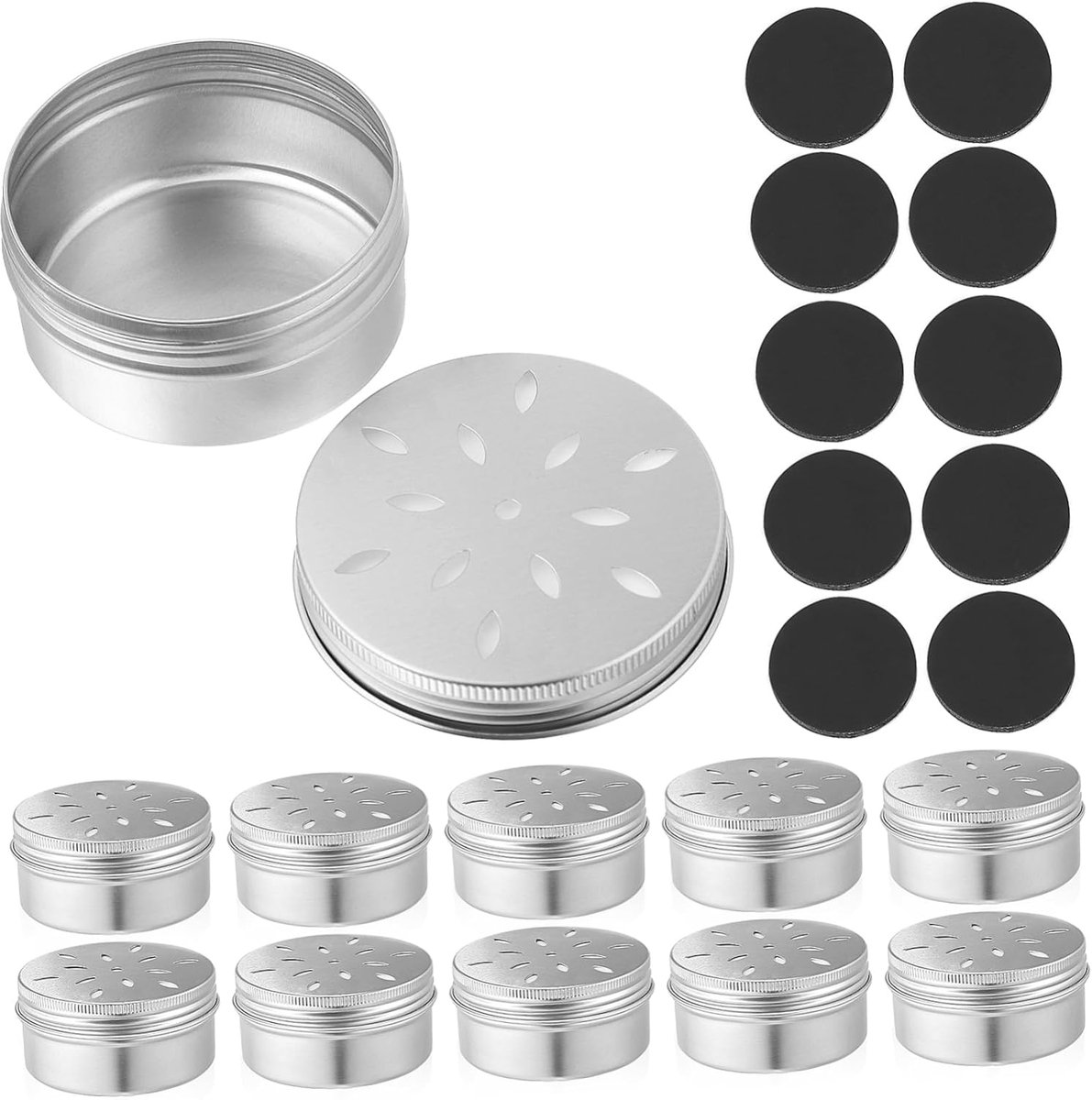 Hond Trainingsset - Geurdozen Hond - Reukvermogen Trainen - Magnetische Stickers - Compact Aluminium - Zoals Afgebeeld