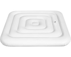 Opblaasbare hoes - Spa deksel - Energie besparen - Waterdicht en stofvrij - 165 cm vierkant - Wit