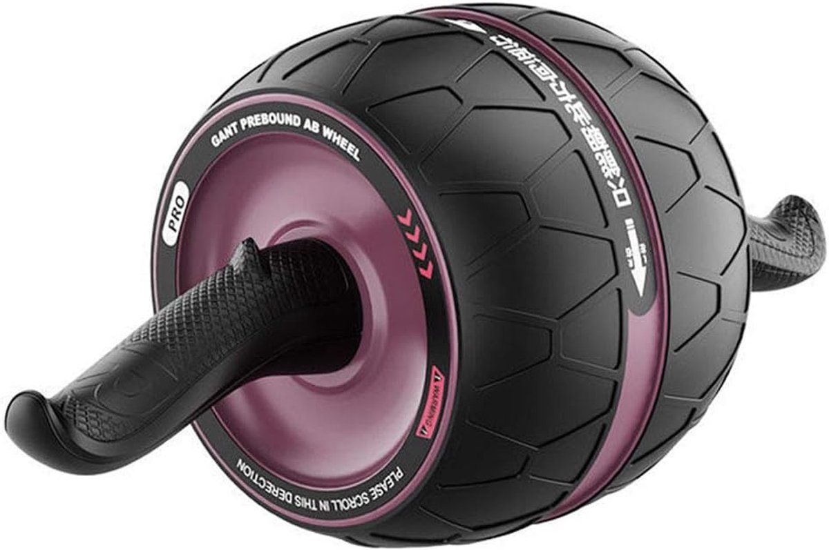 Buikspierwiel - Ab Roller Trainer - Thuis Fitness - Automatische Terugslag - Zwart