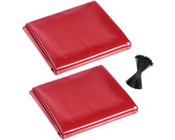 VEVOR 2-Componenten Lasgordijn, 1740x2340 Mm Lasscherm, Vlamvertragende Vinyl Lasscherm Met 6-Voudige Uv-Bescherming voor Werkplaats/Industr