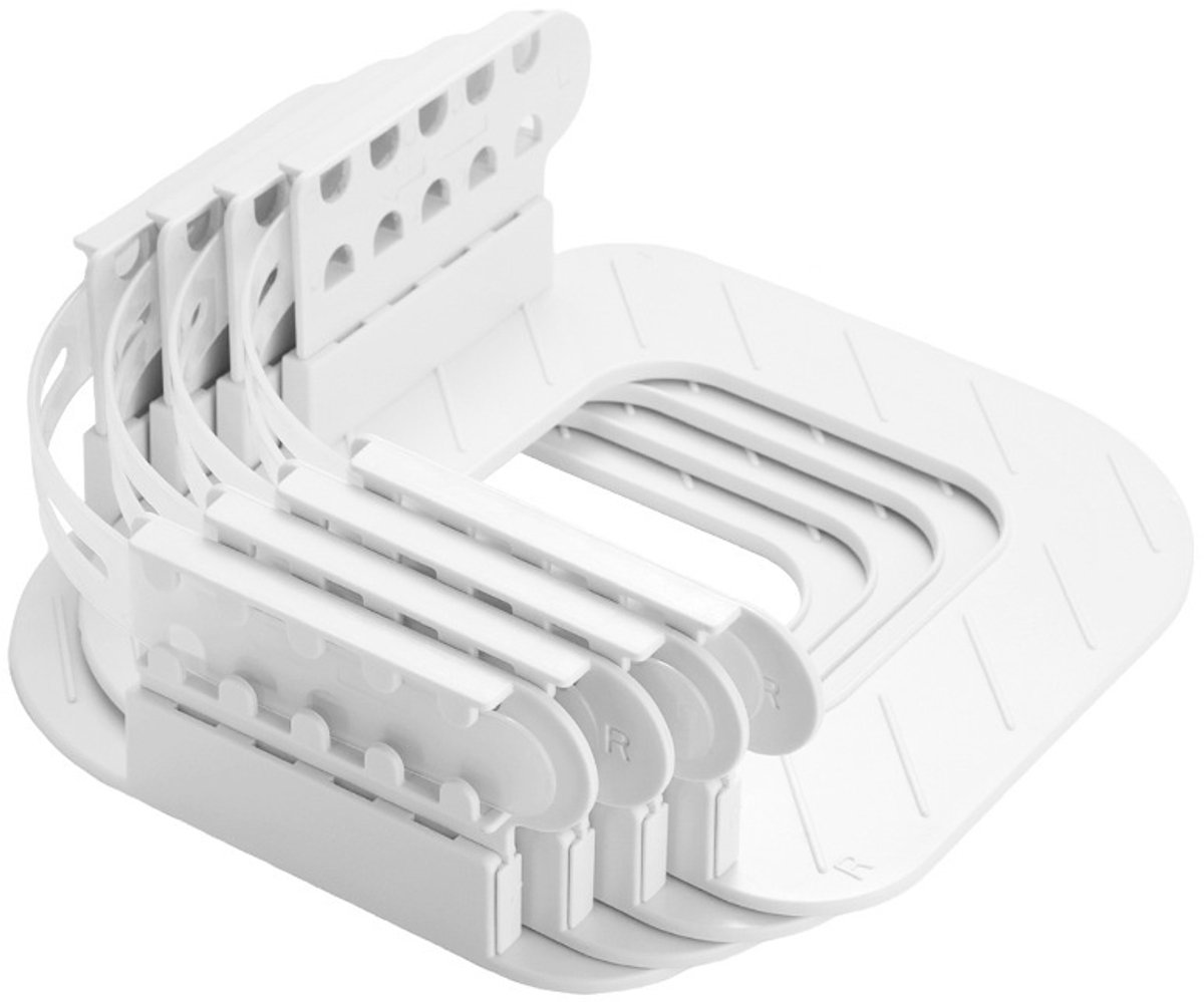 GELLDG Spanhoes - Spanlakenhouder met Verstelbare Riem - Anti-Slip Lakenklemmen - 25.5x20x7.5cm - Makkelijk te Gebruiken, Geschikt voor Elk Bedtype - Kunststof - Set van Meerdere Stuks