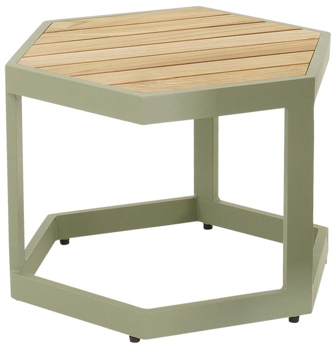 Lesli Living - Sidetable Esagono - Groen - 48x41,5x34cm