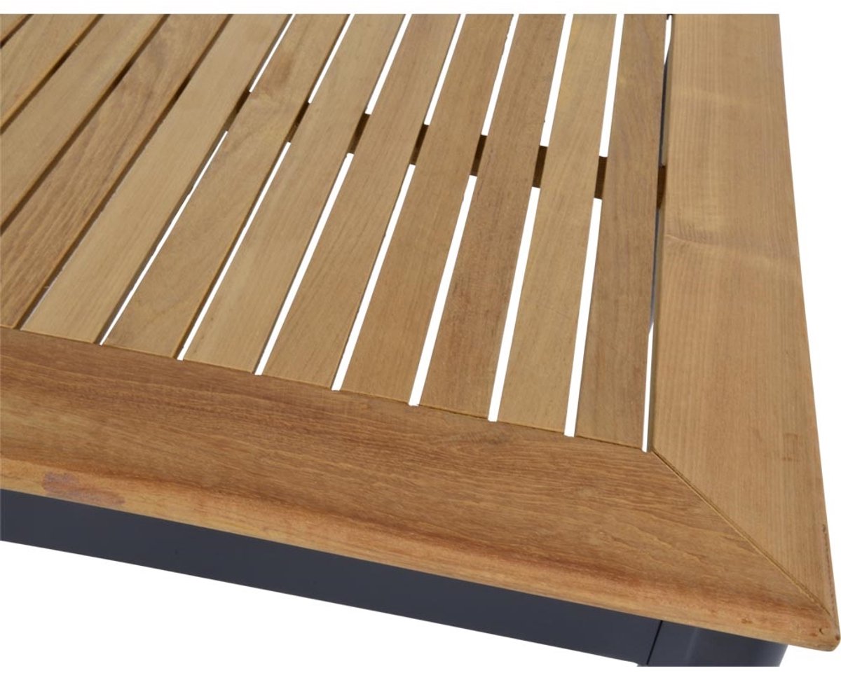 Lesli Living - Tuintafel Monza - Antraciet - 150x90x75,5cm