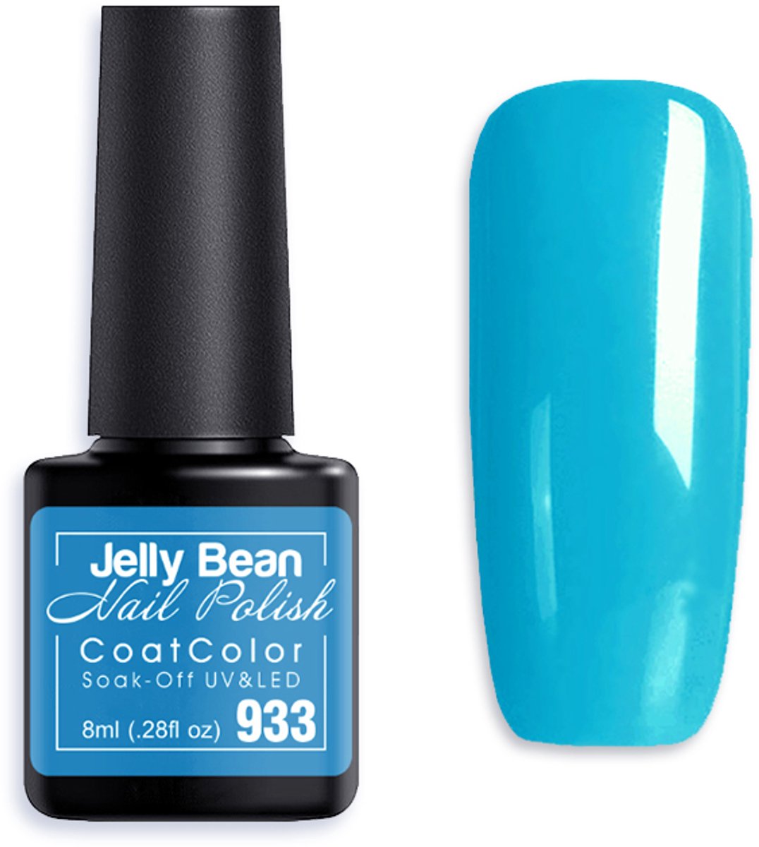 Jelly Bean Nail Polish Gel Nagellak New - Gellak - Cerulean - UV Nagellak 8ml