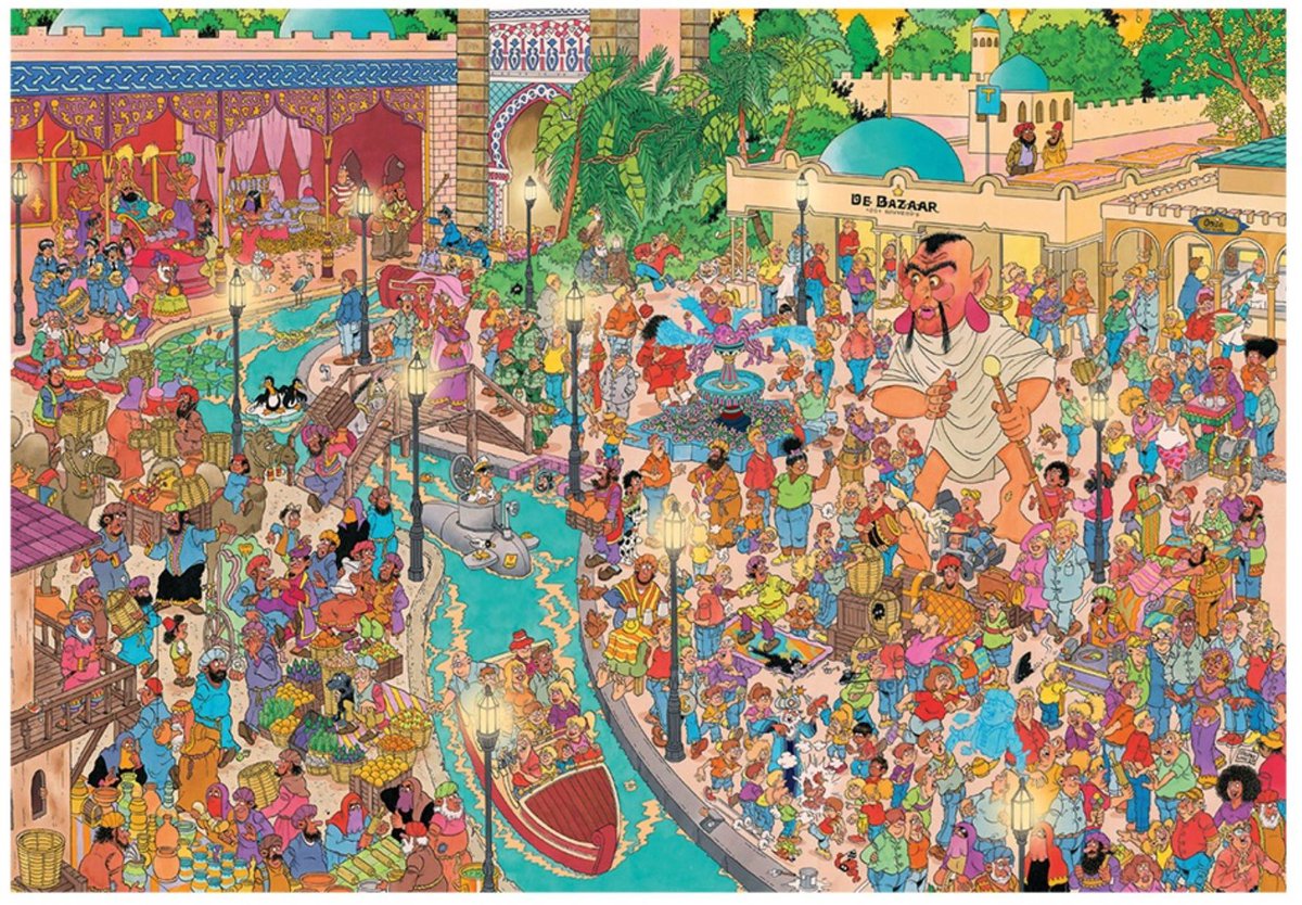 Jan van Haasteren - Efteling Fata Morgana - 5000 stukjes puzzel - Legpuzzel — afbeelding 3