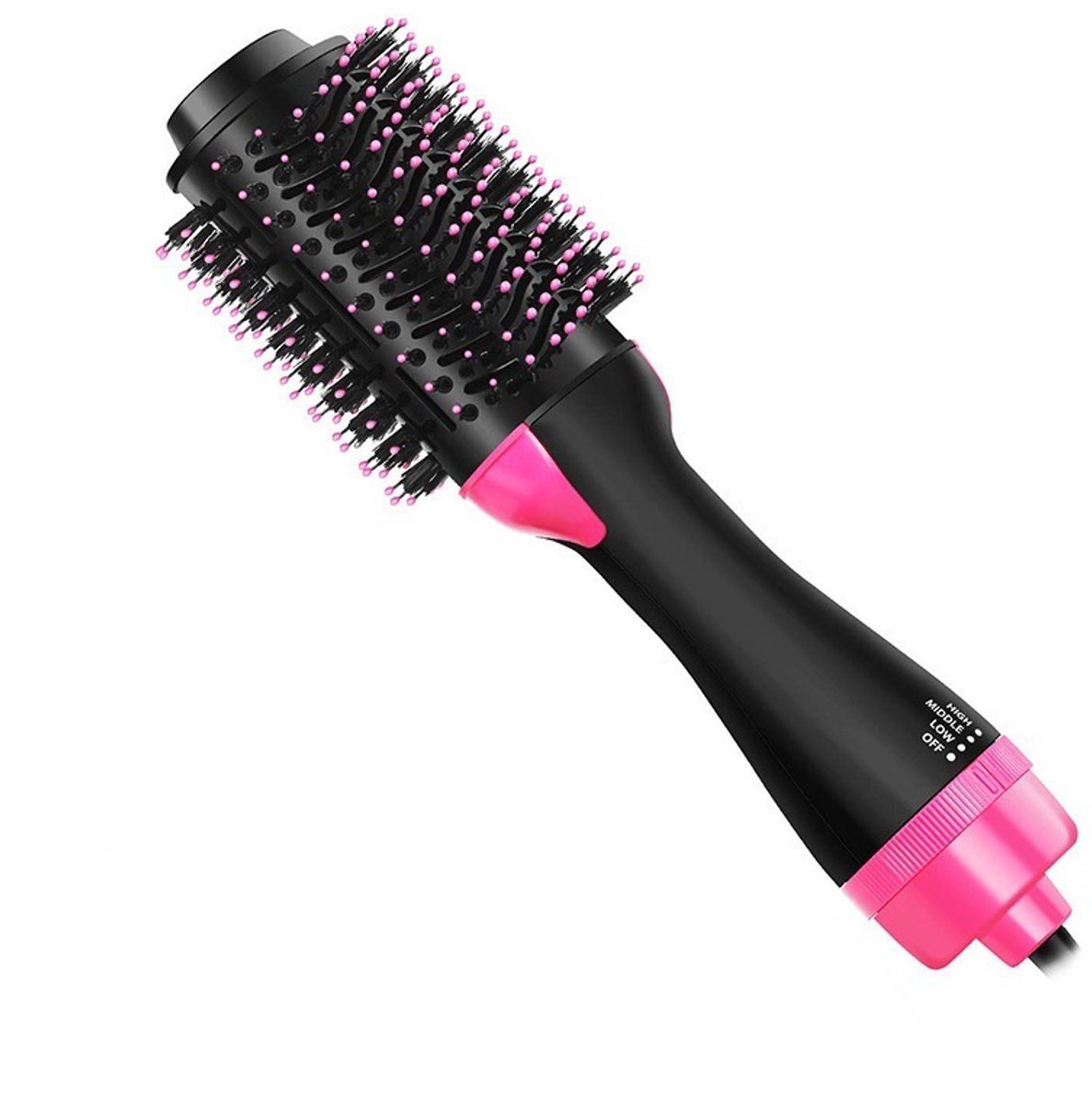 Multifunctionele Negatief-Ionen Heteluchtborstel – Stylingborstel, Voor Thuisgebruik, Haar Föhnen en Stijlen, Krullen, Volume Geven, Haarschonend, Haarstyling Wonder, Krultang, Stijltang, Stijlborstel