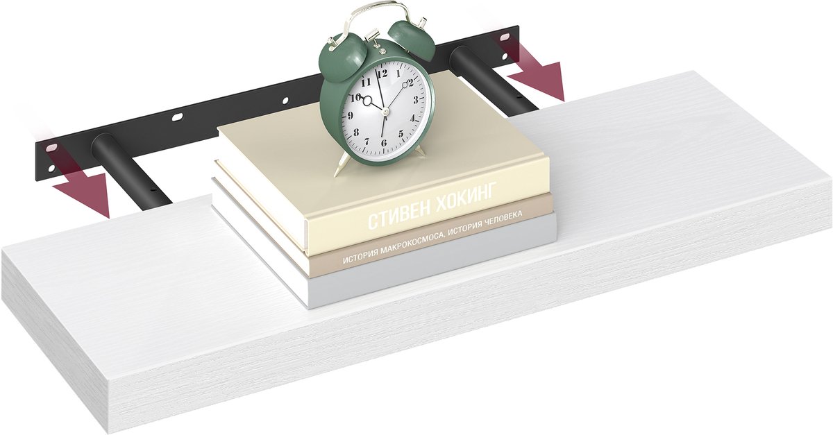 Vasagle Wandplank - Voor Fotolijsten - Modern Design Sneewwit
