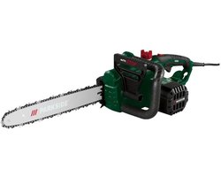 PARKSIDE® Elektrische kettingzaag 2200 W - Kettingsnelheid: max. 15,3 m/s - Zaaglengte: ca. 39,5 cm - Inclusief zwaardbeschermingskoker en combinatiesleutel