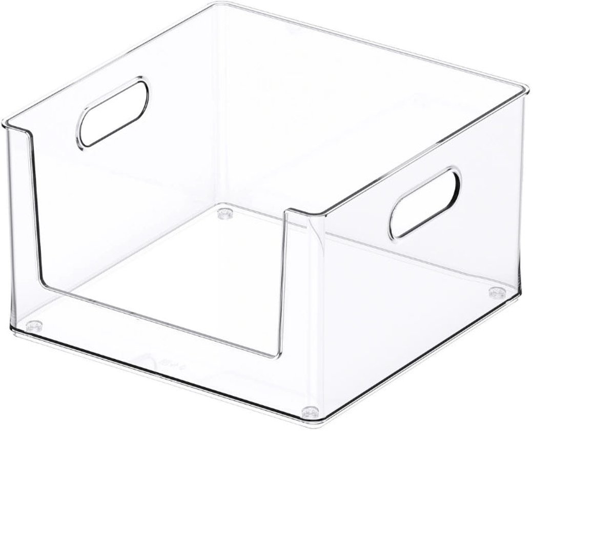 So Clever x Vacane Opbergbak Open Voorkant Medium - Transparant - Stapelbaar | Anti-slip