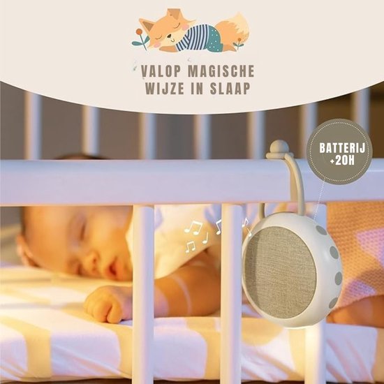 Zyrex® Witte Ruis Machine - White Noise Machine - White Noise - Compact - Nachtlampje - Wit- 12cm x 10cm x 5cm van Merkloos — afbeelding 5