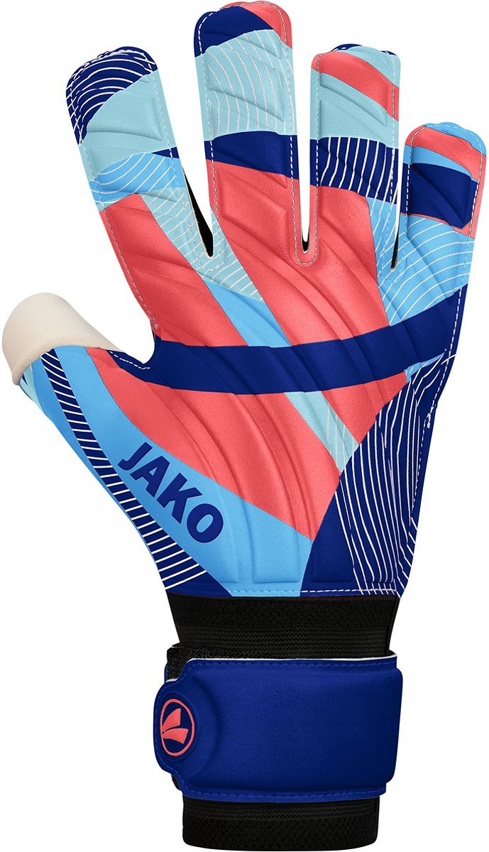 689x1200.jpg Jako River Basic Rc Keepershandschoenen - Navy / Hemelsblauw / Koraal | Maat: 9 - Afbeelding 1