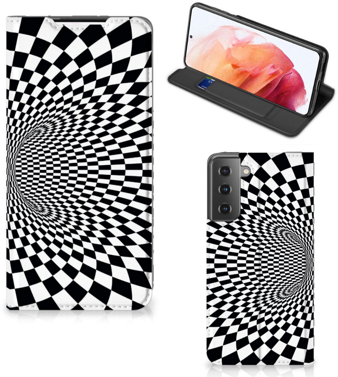 Samsung Galaxy S21 Stand Case Illusie