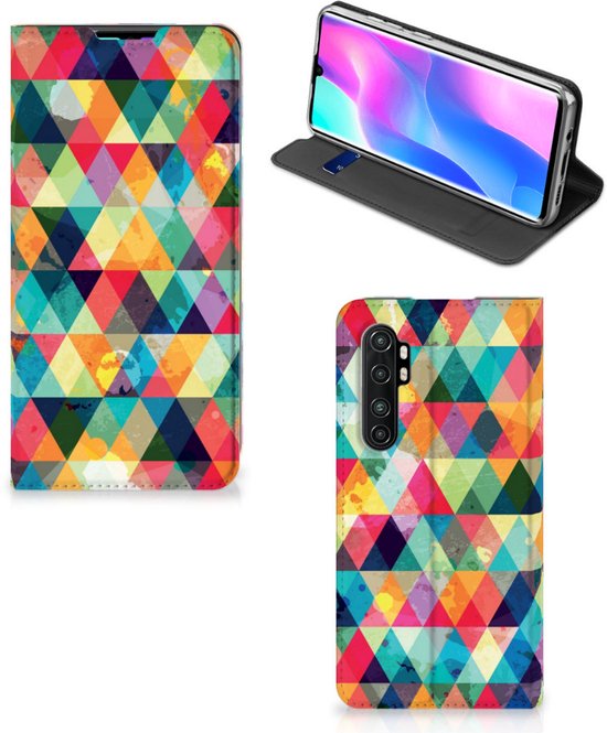 Étui pour téléphone portable Xiaomi Mi Note 10 Lite Étui pour téléphone avec photo à carreaux