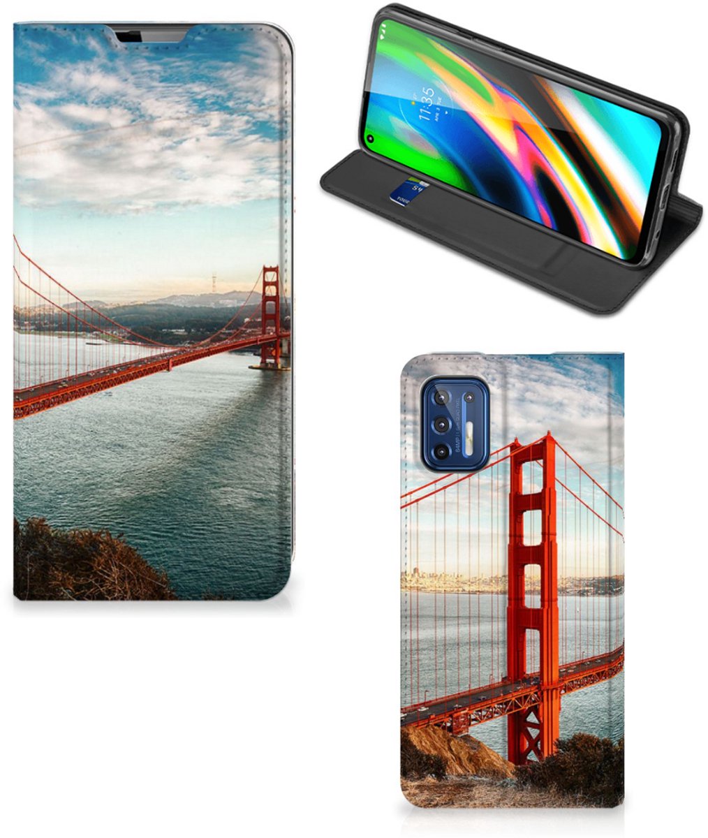 Motorola Moto G9 Plus Book Cover Golden Gate Bridge