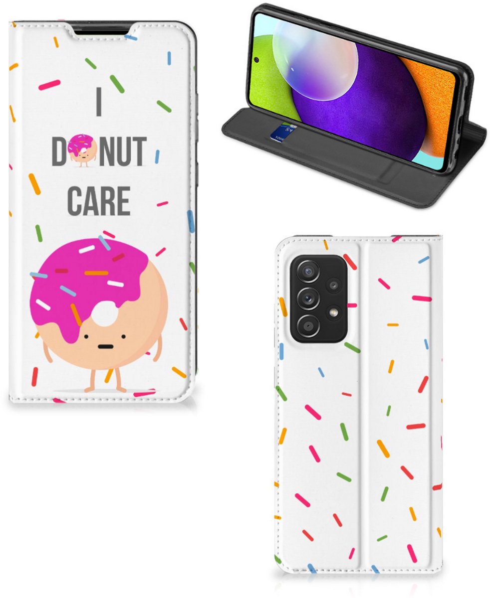 Samsung Galaxy A52 Flip Style Cover Donut Roze