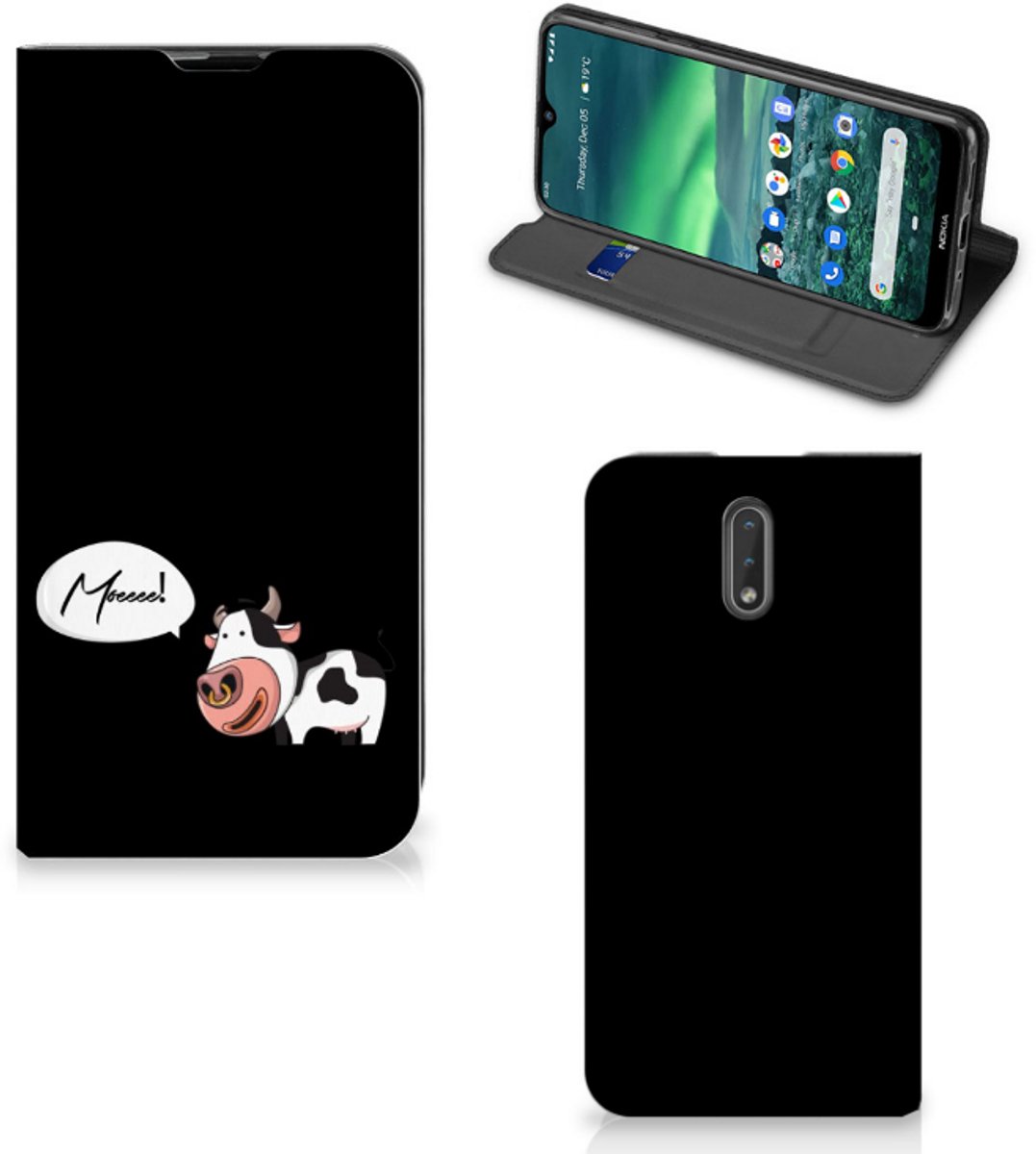 Standcase Hoesje voor Nokia 2.3 Magnet Case Cow
