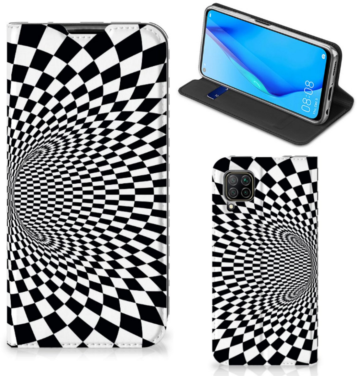 Standcase Hoesje voor Huawei P40 Lite Stand Case Illusie