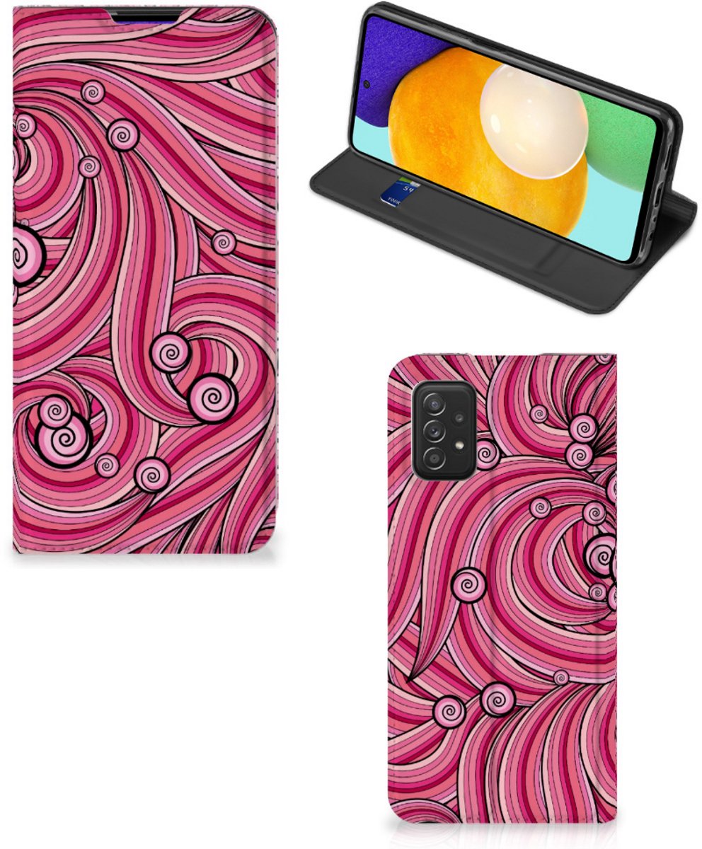 Samsung Galaxy A03s Bookcase Swirl Pink