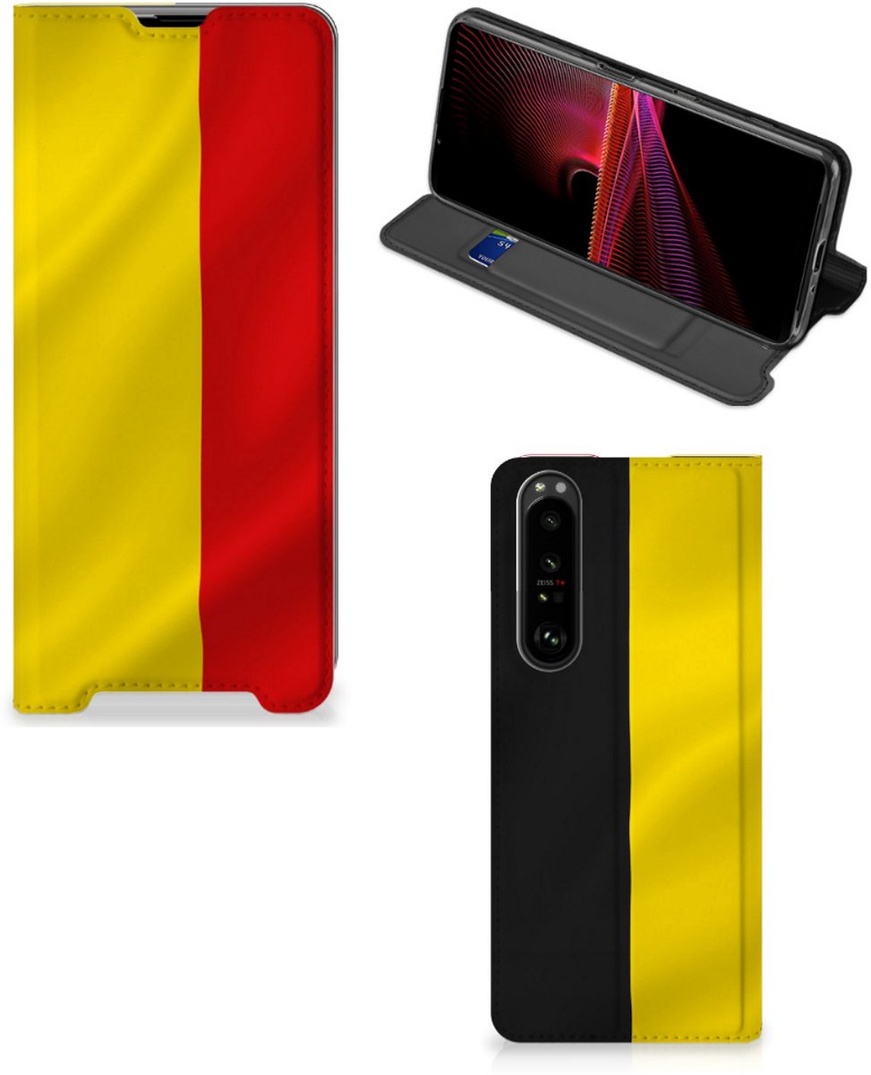 Sony Xperia 1 III Standcase Belgische Vlag