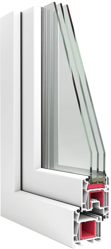 vidaXL - Fenêtre de sous-sol - RISOR - 60 - x - 60 - cm - PVC - et - Verre - Blanc