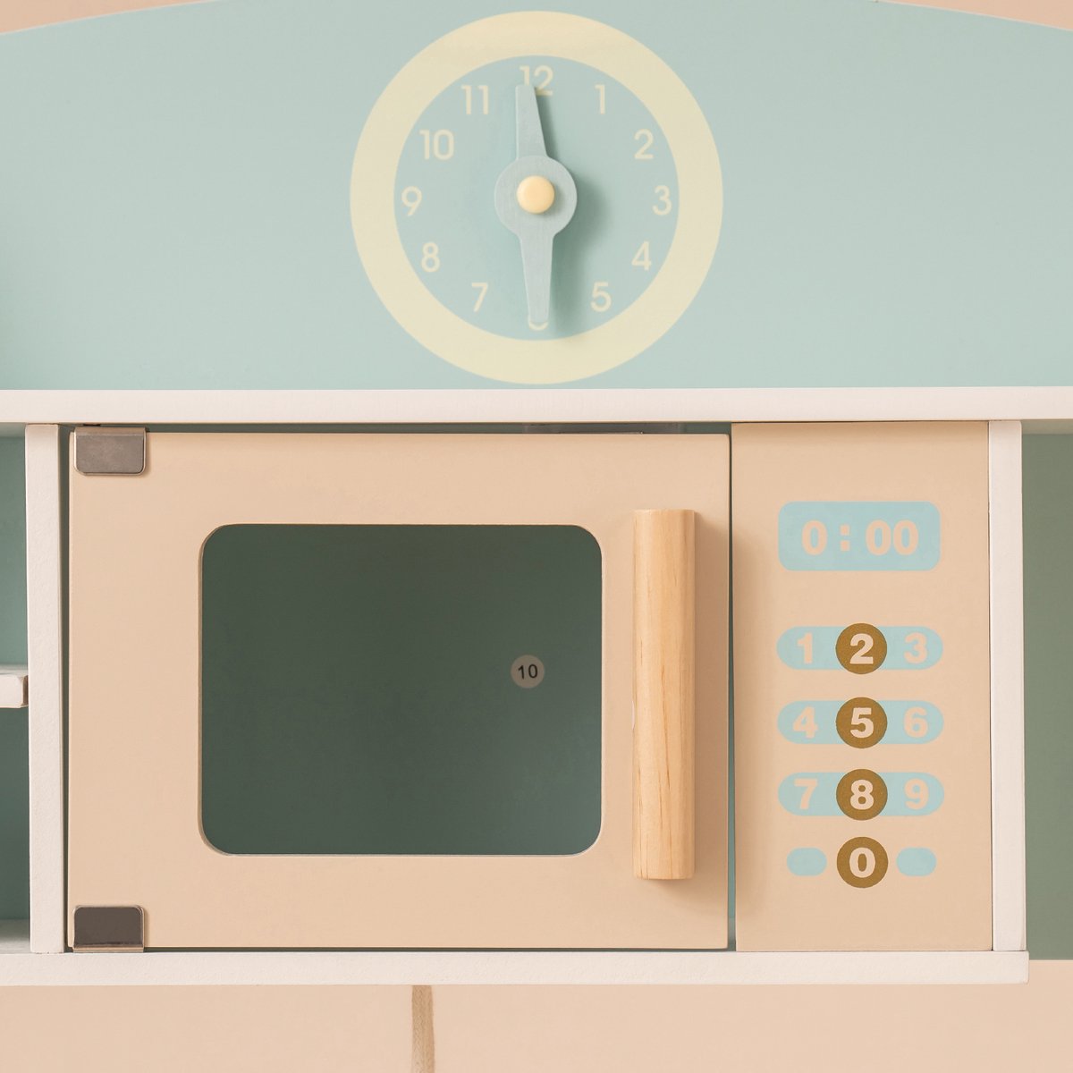 Robotime - ROBUD Houten Moderne Speelkeuken - Luchtblauw - Speelset met Volledige Accessoires - Voor Peuters 3+ — afbeelding 8