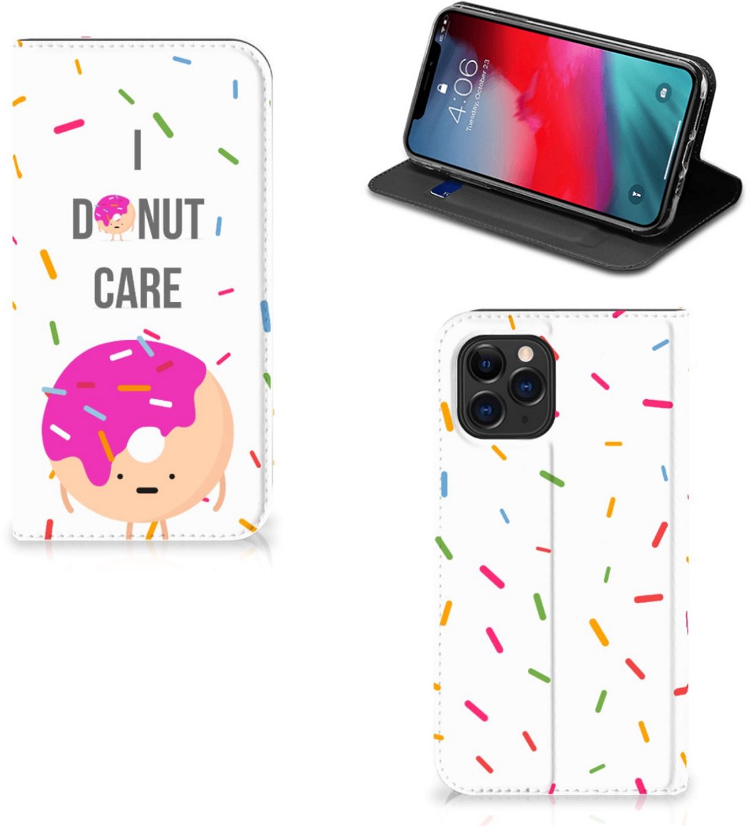 Apple iPhone 11 Pro Flip Style Cover Donut Roze