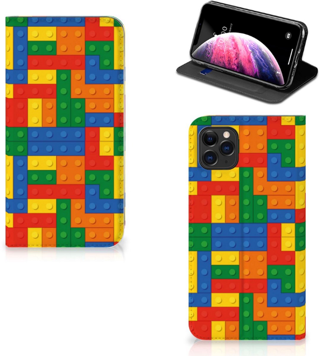 Apple iPhone 11 Pro Max Hoesje met Magneet Blokken