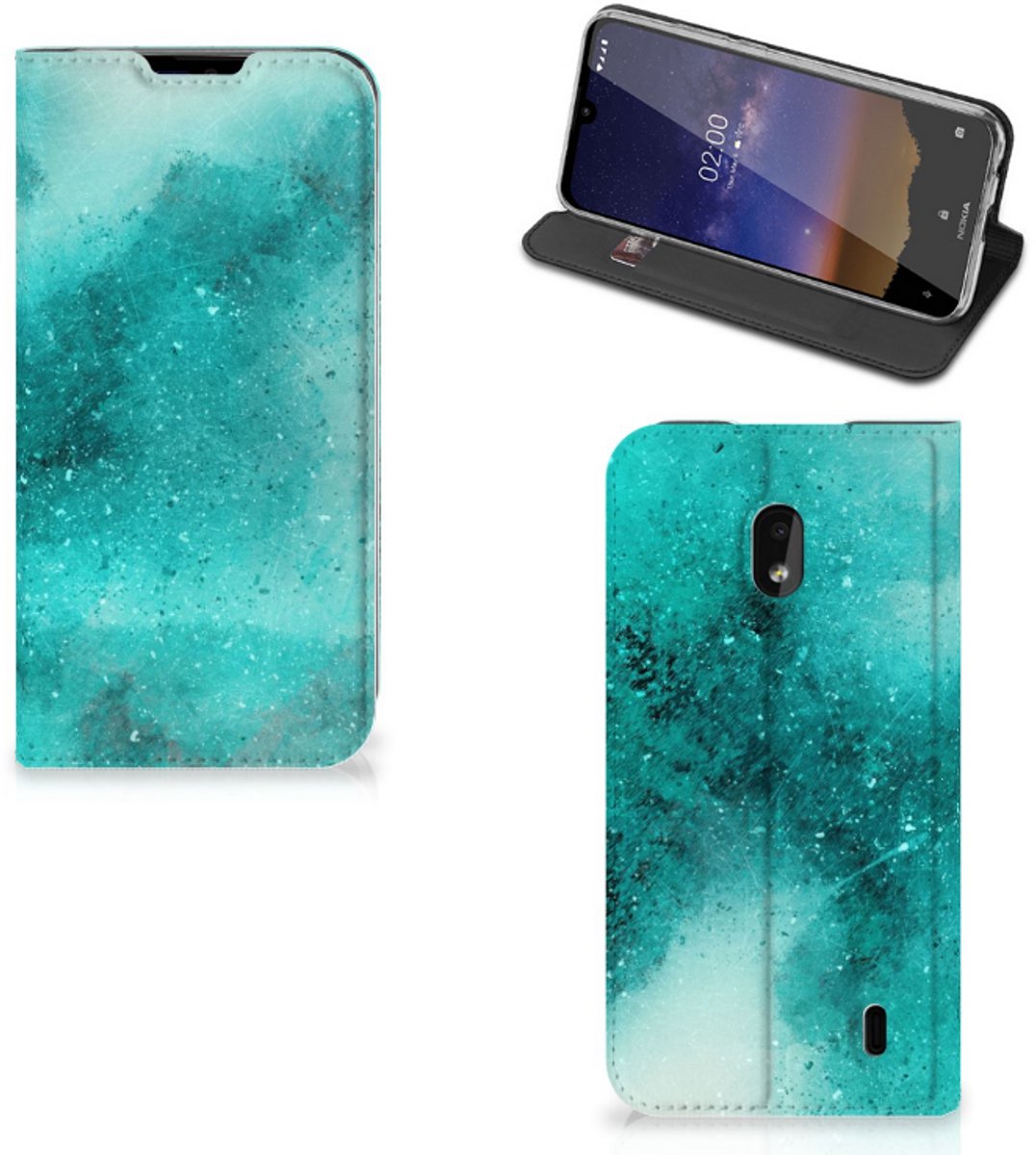 Bookcase Nokia 2.2 Painting Blue